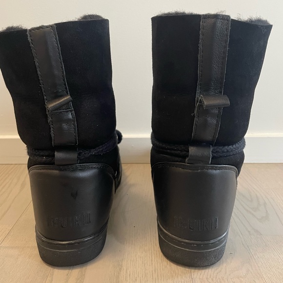 Inuikii High Sneaker Black Sherling Boot (womens EUR 38/US 7.5) - Picture 5 of 7